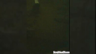 Piss fetish office tart peeing in the pot