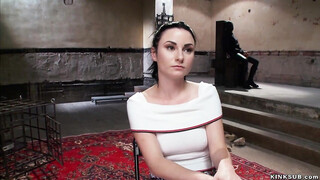 Bound trainee f**ced suck big dick