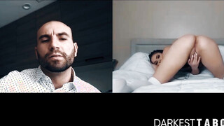 Gorgeous babe Athena Faris solo twat plays for stepfather