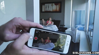 Tow horny bros made their stepsister crazy for their cocks