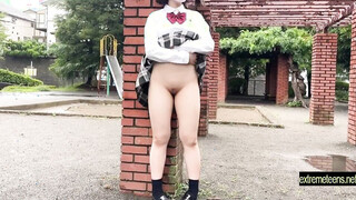 Ichika Uncensoed Public Nidity & Hard Fuck Shaved university babe Muff Outdoors