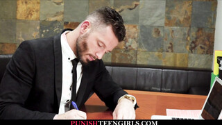 Blonde pornstar bondage & rough face fuck