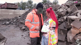 German Teen Anni Let Stranger Fuck Her Outside To Made Deal