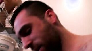 Passionate rimming & assfucking drilling by horny buddies Brandon & Carlo