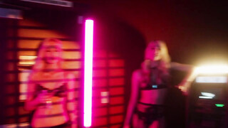 2 Big Boobed Blonde Strippers go for THE WHALE!