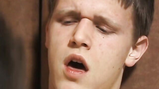 Pierced twink Aiden Riley Scott sprays huge load after sex