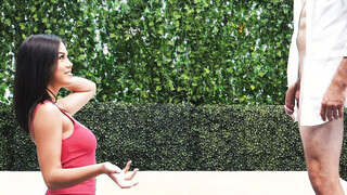 Gorgeous Gorgeous bushy & big titted babe with perfect tits gets ravaged on casting