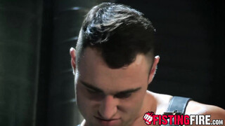 Dominator Michael Boston drills his captives hole deep with his raw dick