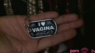 Cute lesbian toying & licking