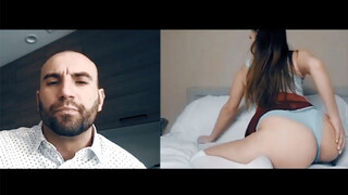 stepdad punishes stepdaughter by demanding that she spank herself