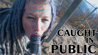 Tattoo Couple Get Catched While Fucking On A Ruine - Pov, Split Tounge Bj, Punk, Goth