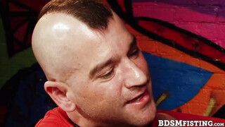 Race Cooper moans soft & low as he rocks in a sling, swaying ever so gently to