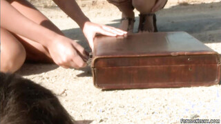 Blondes in escape anal sex in bondage