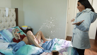 BRAZZERS - Squirter Nanny Caught Ejaculating By Angry Latin Home Owner - Abella Danger, Luna Star