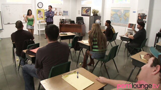 Latina gets fed cum off her huge tits