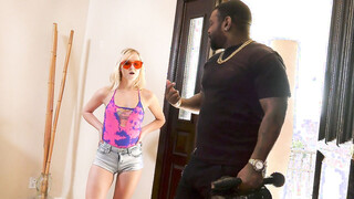 Petite Natalia Queen Wants Her step sibling's Friend's Big Black Prick