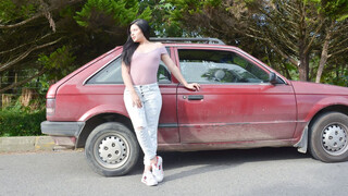 Picking up Latin cutie to fuck her on porn casting