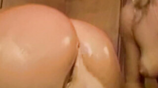 Asian dyke gets her booty dominated & rough screwed with dildo