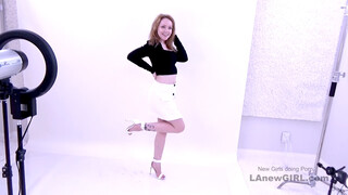 Horny blonde takes big dick deepthroat at audition