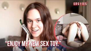 Ersties - Hot Babe Anca Shoots Her First Solo Masturbation Video