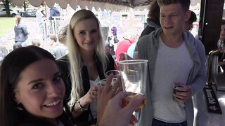 Threesome Sex on Public