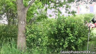 Mature babe shares seniors shaft with mischievous teen