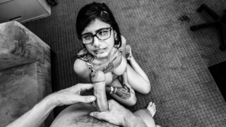 Sensual Seduction: Mia Khalifa's Black & White French Audition