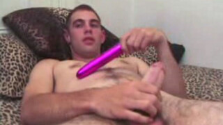 Nick Jacks Off With Sex Toys