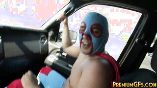 Facialised bukkake hoe takes it like a pro