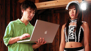 Charming looking Asian lady Mahiru getting drilled