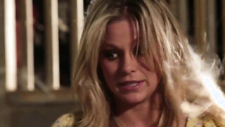 Perfect hottie Scarlett Red taking huge cowboy shaft