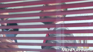 Hung Bulrog buries his thick meat deep into suited hunk Logan Moore