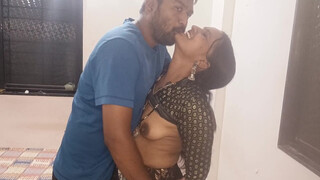 Tight Indian Muff Wifey With Saggy Boobs Makes Horny Desi Man Cum Fast Inside Pu