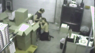 Couple having Blowjob at warehouse