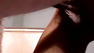 Athletic black stud receives blowjob from mature homosexual