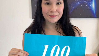 Adorable teen at porn casting