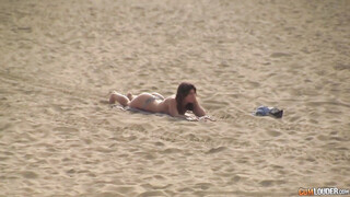 Beach Babe Julia Roca Rides & Cums all Over Prick