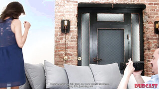 Agent Lures Exotic Model Into Awesome Quickie On The Couch