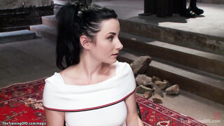 Bound slave ravaged & whipped