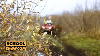 POV - Ebony rebel Lia Lin fucks her way back to good grades