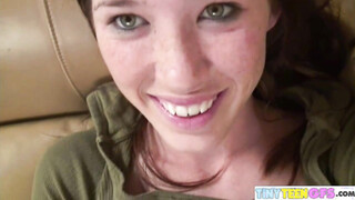 BrookeSkye rubbing muff & booty panty closeup