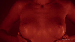 WOWGIRLS Beautiful model with perfect tits Sonya Blaze masturbating for us in this super sexy solo video