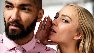 Petite blonde teen seduces & gets railed by ex gfs big black cock step dad