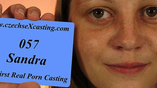 Introverted chick at her first casting