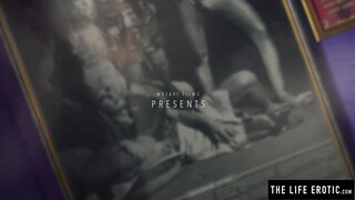 Lovely Emily J vigorously fingers her unshaved twat