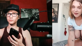 Hot teen masturbate on cam with horny step sibling