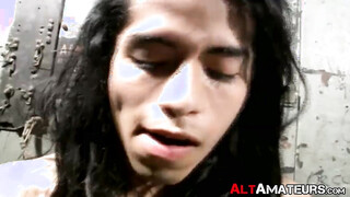 Alternate chick working on his sweet dick solo