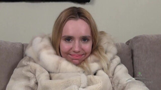 Stunning Daniella strips & dildo fucks her twat