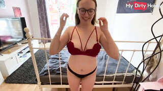 MyDirtyHobby - Hot Redhead Leni_Lizz Gets Fingered To Orgasm For The First Time By Her Neighbor - Free Porn Video