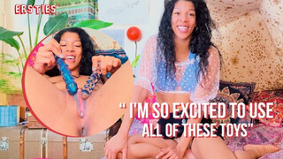 Ersties - UK Babe Sabrina J Masturbates With a Variety of Sex Toys